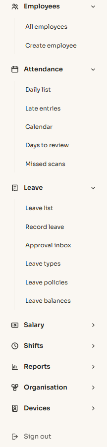 Feature List